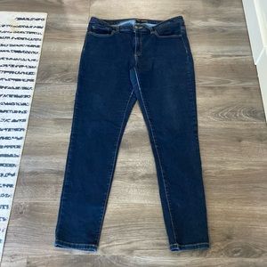 Michael Kors Izzy Skinny Dark Blue Denim, Size 10